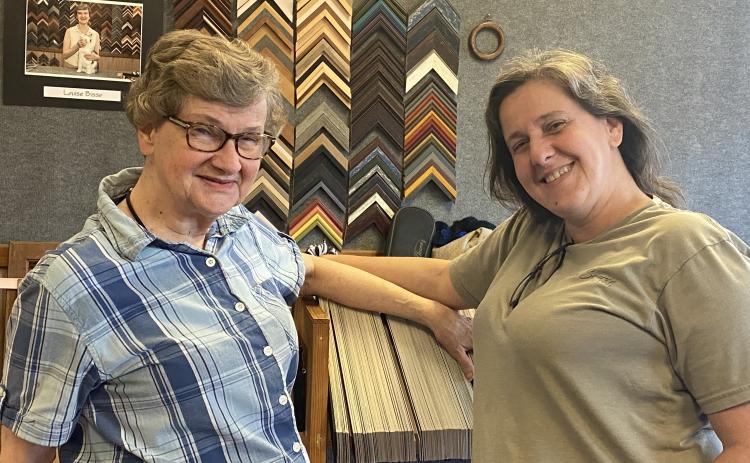 Louise (left) and Sharon Bisso have worked together at Elsie Bee Originals since 2003. Sharon will celebrate Louise this Sunday for Mother’s Day. 