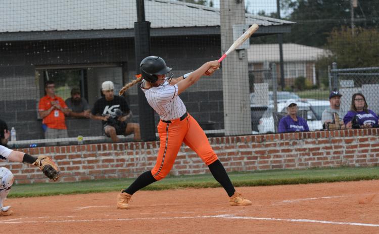Sophomore infielder Madi Bennett goes 2-3 with a run in the 10-4 loss to Monroe Area in the region opener Sept. 5.
