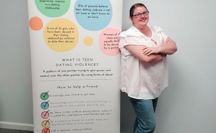 Barbi Stowe, teen advocate and outreach advocate at the Northeast Georgia Council on Domestic Violence