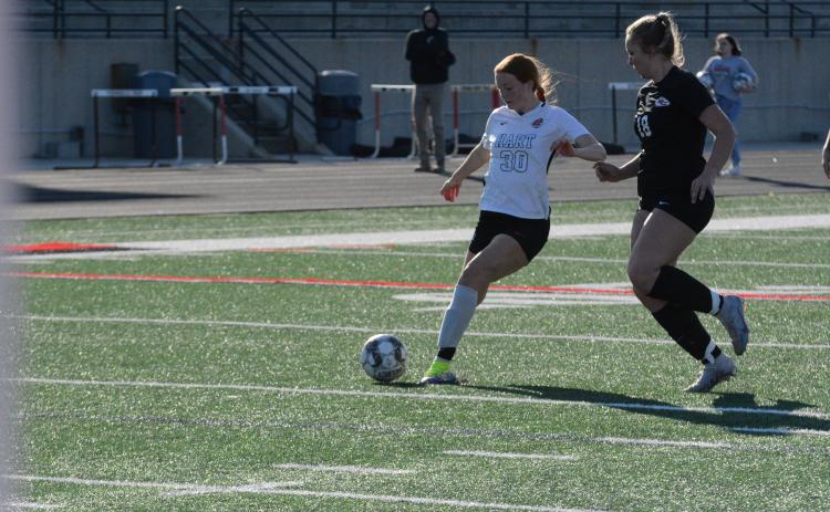 Junior forward Channing Segars hat trick was unable to put the Lady Dogs past the Lady Indians of Stephens County in the 6-3 loss on March 19 in Toccoa.