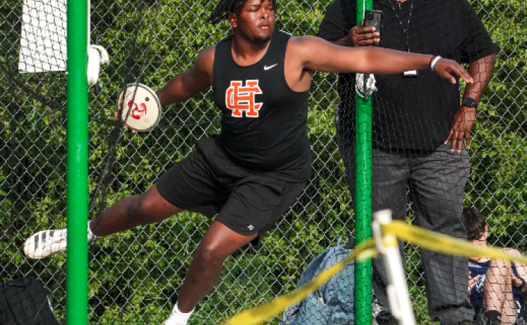 Senior Trez Fouch placed second in the discus throw and sixth in shot put at White County and then placed first in the discus throw and fifth in shot put at Franklin County. 