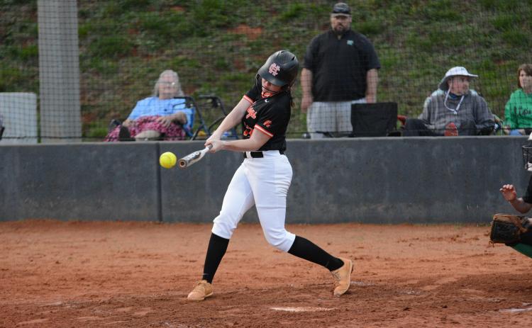 Junior outfielder Skylar Dutton (pictured) went 7-10 at the plate and tallied five runs and six runs batted in while her sister freshman second baseman Carly Dutton went 4-8 with six runs, six runs batted in, and three walks in the four games they played at Sectionals in Dublin on April 10.